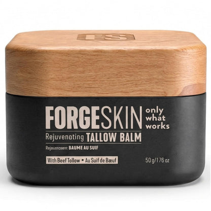 Forge Skin Beef Tallow Balm Moisturizer for Men Skin Care - Face + Body Wrinkle Defense, Hydration Cream - Natural Skincare Lotion (1.7 OZ)